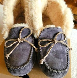 Ugg Alena Sheepskin Suede Moccasins